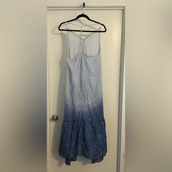 Santa Naturals | Gradient Blue ombré Maxi Dress | Size S/M - Picture 8 of 8